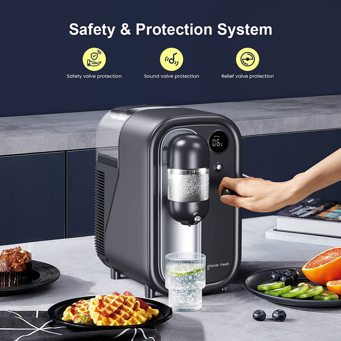 Sparkin Soda Machine, Cold Soda Maker with 1 CO2 Canister
