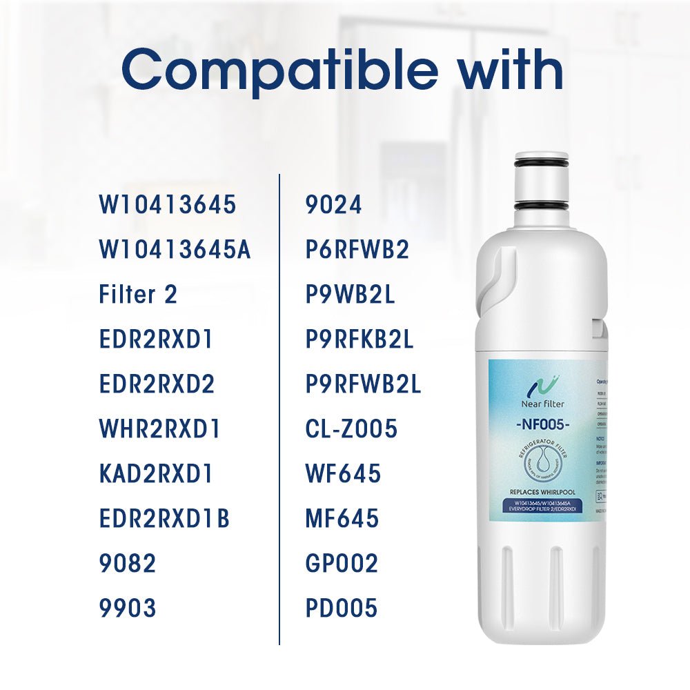 Compatible with EDR2RXD1, W10413645A, 46-9082, KAD2RXD1 Water Filter